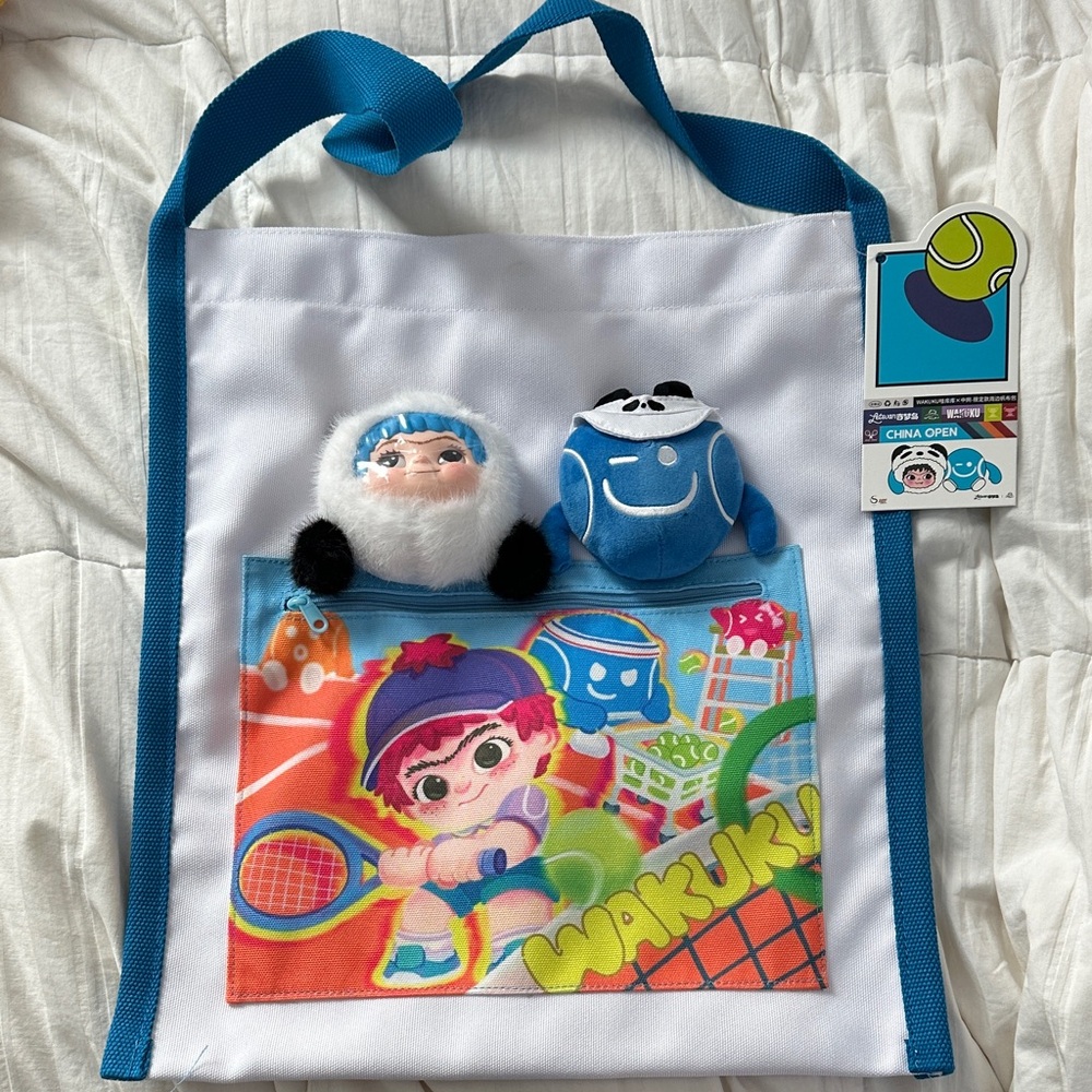 Wakuku China Open Canvas Tote